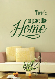 מדבקת קיר : there is no place like home-2